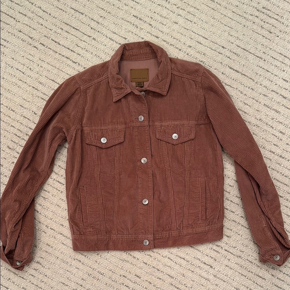 American Eagle Corduroy Jacket - Mauve, size small